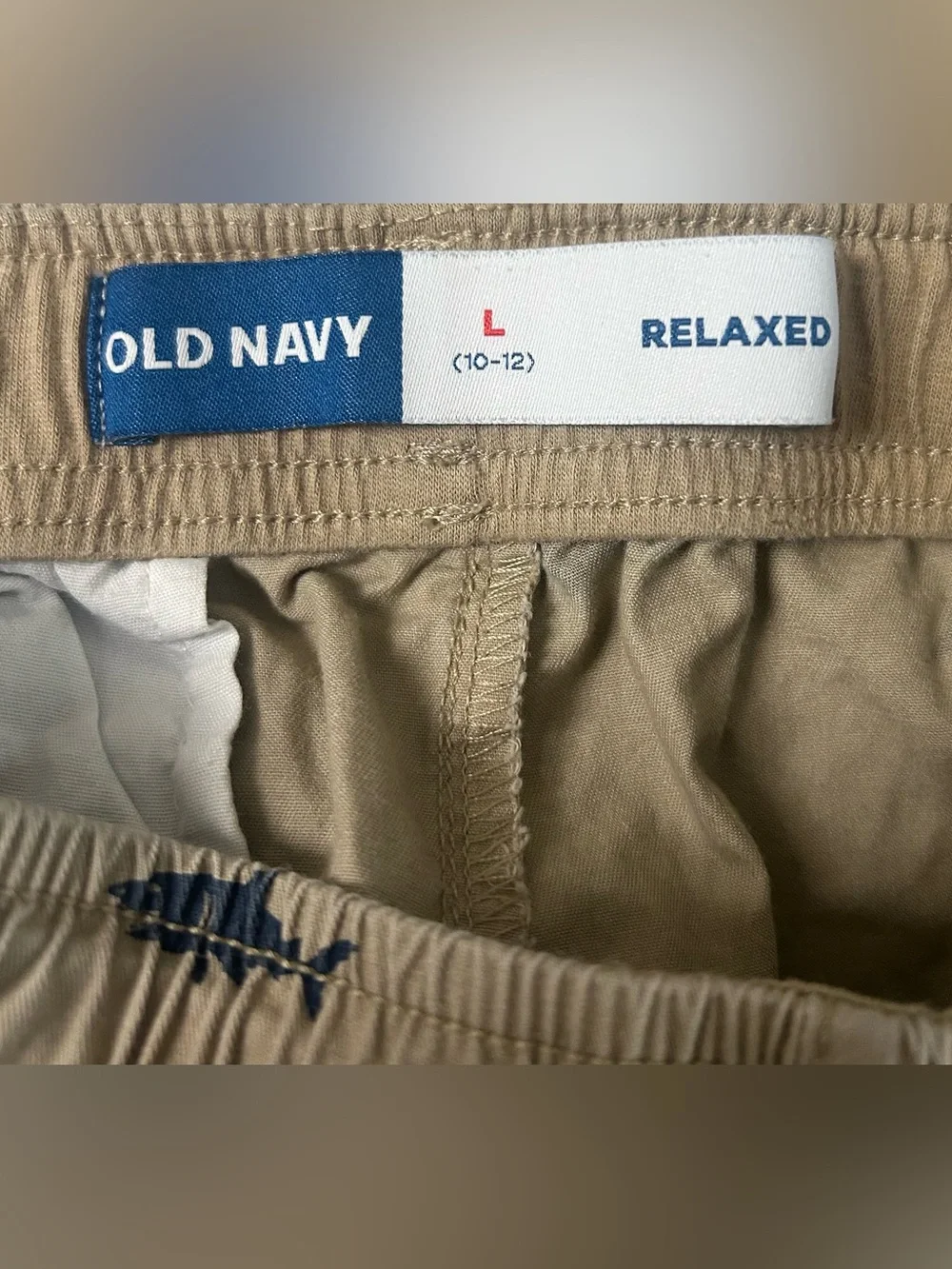 Old Navy Boys Shark-Print Shorts and Swim Shorts Size L (10-12)